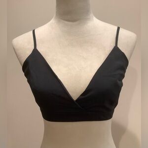 House of Harlow 1960 Black V-Neck Bralette Size S, NWOT